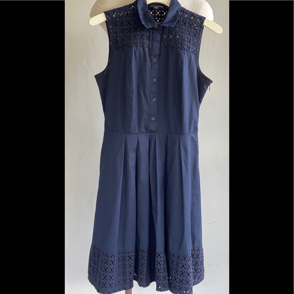 Sharagano Eyelet Shirt Dress